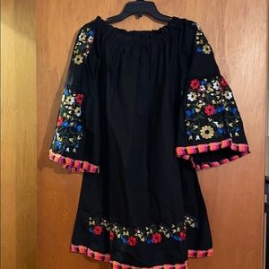 Floral embroidered dress